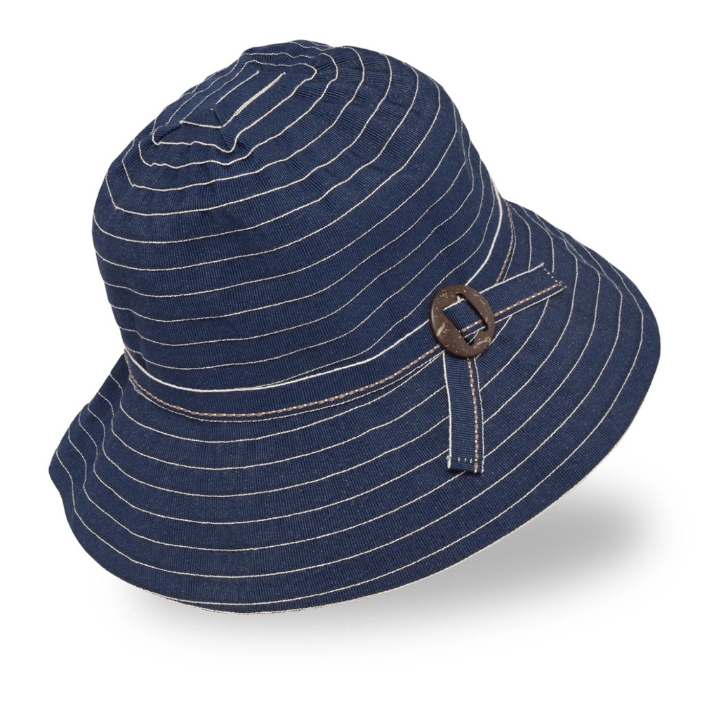 Sunday Afternoons Nautical Blue and White Sun Hat
